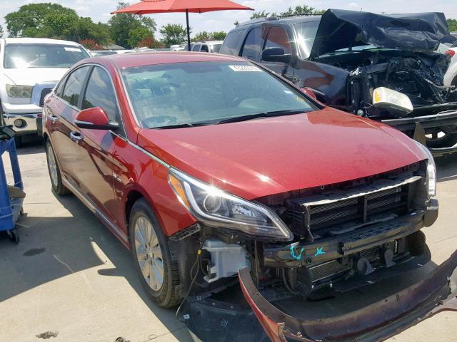 KMHE24L15GA015377 - 2016 HYUNDAI SONATA HYB RED photo 1