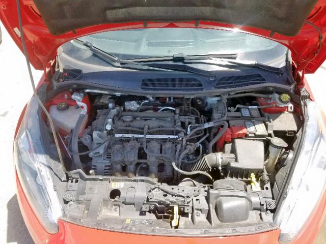 3FADP4BJXFM187768 - 2015 FORD FIESTA SE RED photo 7