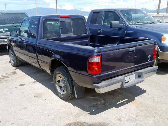 1FTYR14V63PA85829 - 2003 FORD RANGER SUP BLUE photo 3