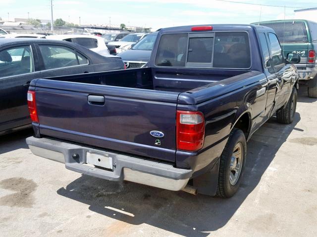 1FTYR14V63PA85829 - 2003 FORD RANGER SUP BLUE photo 4