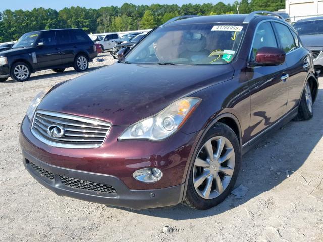 JN1AJ0HR3CM450097 - 2012 INFINITI EX35 BASE MAROON photo 2