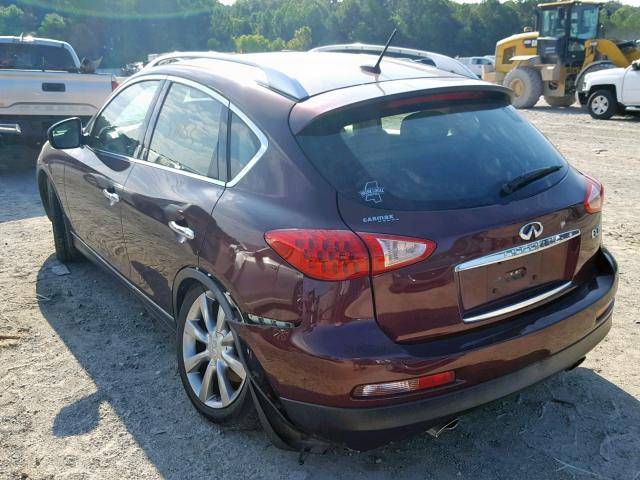JN1AJ0HR3CM450097 - 2012 INFINITI EX35 BASE MAROON photo 3