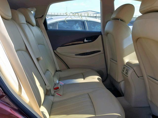 JN1AJ0HR3CM450097 - 2012 INFINITI EX35 BASE MAROON photo 6