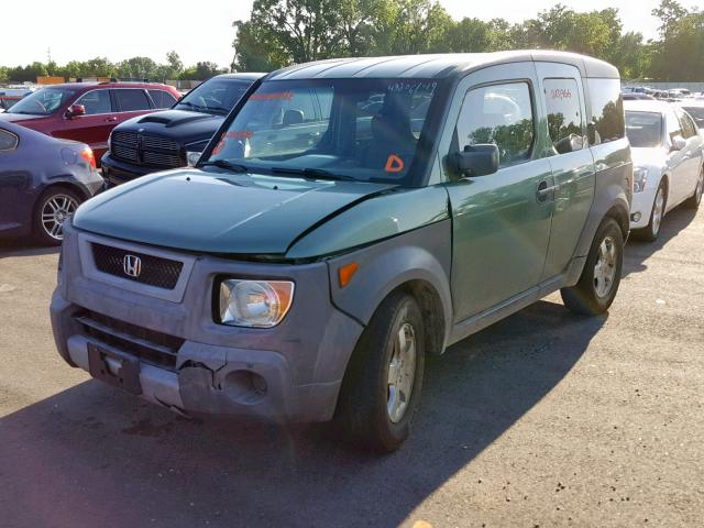 5J6YH28524L026590 - 2004 HONDA ELEMENT EX GREEN photo 2