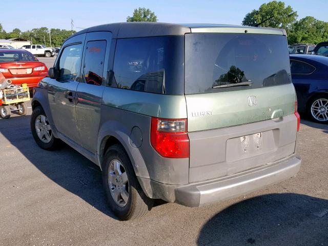 5J6YH28524L026590 - 2004 HONDA ELEMENT EX GREEN photo 3