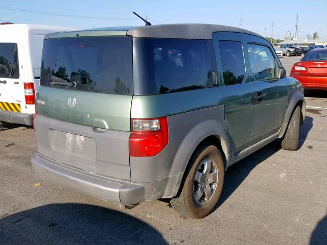 5J6YH28524L026590 - 2004 HONDA ELEMENT EX GREEN photo 4