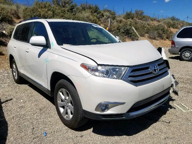 5TDBK3EH8CS105258 - 2012 TOYOTA HIGHLANDER WHITE photo 1