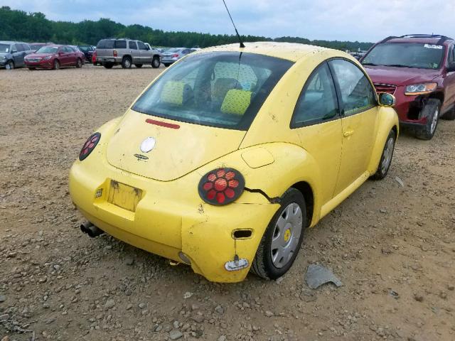 3VWBP21C03M435883 - 2003 VOLKSWAGEN NEW BEETLE ყვითელი ფოტო 4
