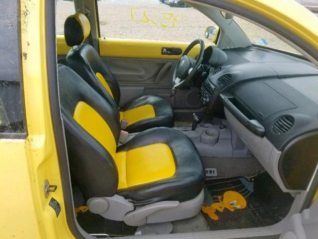 3VWBP21C03M435883 - 2003 VOLKSWAGEN NEW BEETLE ყვითელი ფოტო 5