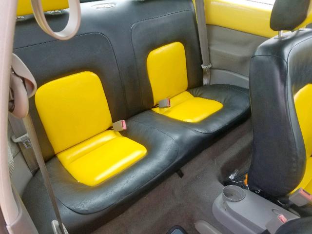 3VWBP21C03M435883 - 2003 VOLKSWAGEN NEW BEETLE ყვითელი ფოტო 6