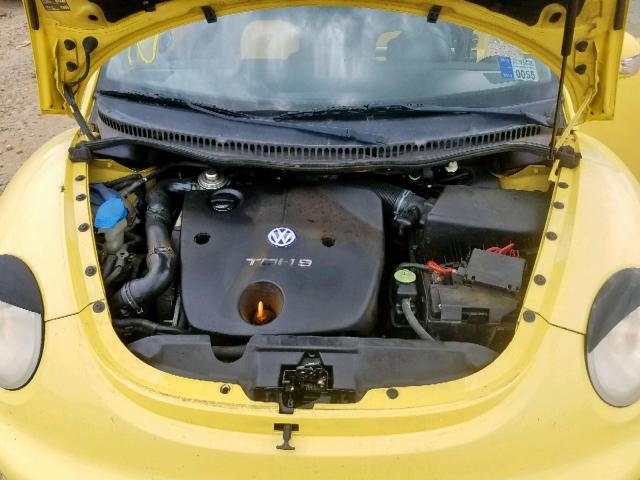 3VWBP21C03M435883 - 2003 VOLKSWAGEN NEW BEETLE ყვითელი ფოტო 7
