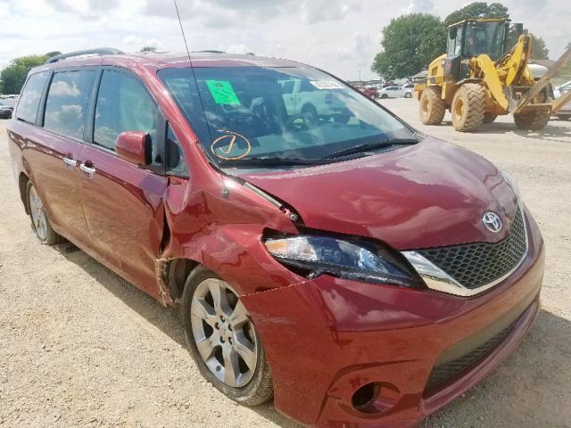 5TDXK3DC3DS374524 - 2013 TOYOTA SIENNA SPO RED photo 1