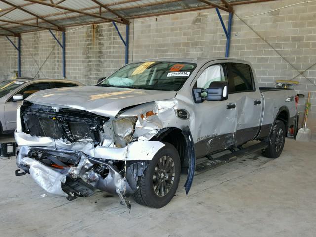 1N6BA1F4XJN534694 - 2018 NISSAN TITAN XD S SILVER photo 2