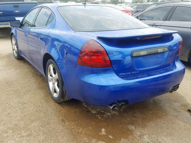 2G2WC58C361277787 - 2006 PONTIAC GRAND PRIX BLUE photo 3