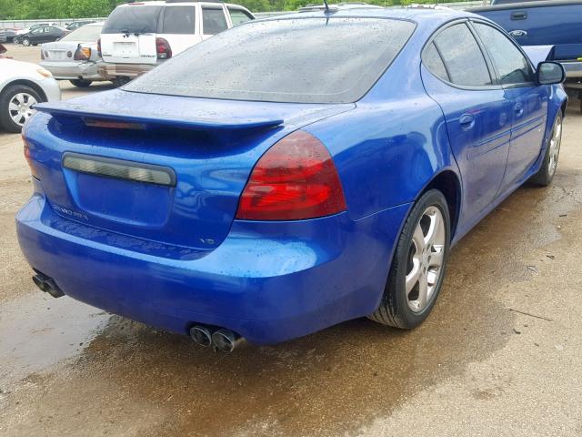 2G2WC58C361277787 - 2006 PONTIAC GRAND PRIX BLUE photo 4