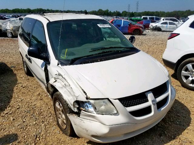 1D4GP25393B234075 - 2003 DODGE CARAVAN SE WHITE photo 1