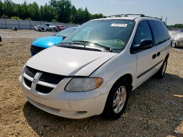 1D4GP25393B234075 - 2003 DODGE CARAVAN SE WHITE photo 2