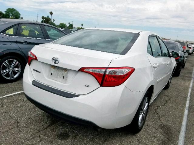 5YFBURHE1FP240612 - 2015 TOYOTA COROLLA L WHITE photo 4