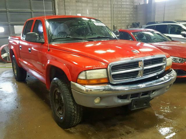 1B7HG48N72S614587 - 2002 DODGE DAKOTA QUA RED photo 1