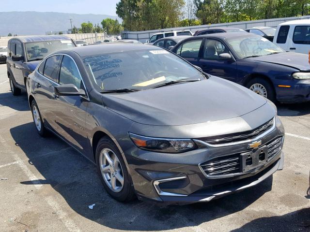 1G1ZB5ST3HF263591 - 2017 CHEVROLET MALIBU LS GRAY photo 1