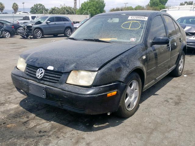 3VWSB69MX2M133227 - 2002 VOLKSWAGEN JETTA GLS BLACK photo 2