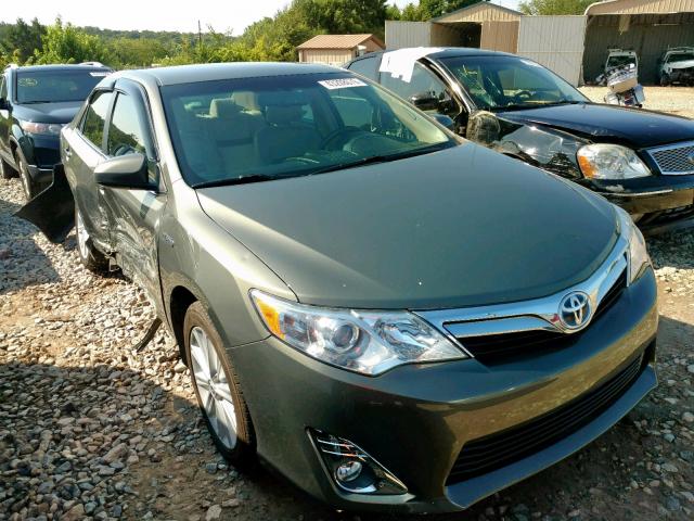 4T1BD1FKXEU129001 - 2014 TOYOTA CAMRY HYBR GRAY photo 1