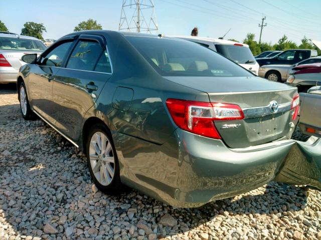 4T1BD1FKXEU129001 - 2014 TOYOTA CAMRY HYBR GRAY photo 3