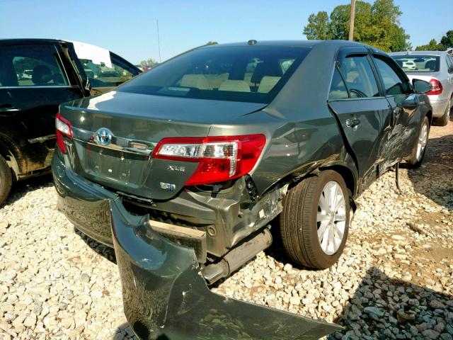 4T1BD1FKXEU129001 - 2014 TOYOTA CAMRY HYBR GRAY photo 4