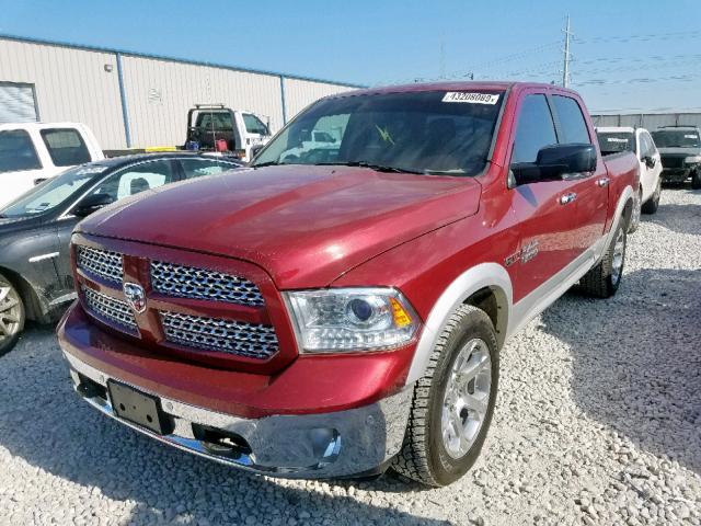 1C6RR7NM2ES370564 - 2014 RAM 1500 LARAM RED photo 2