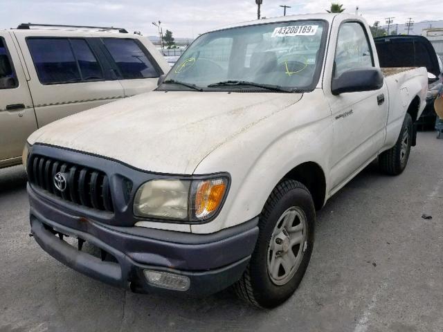 5TENL42N53Z275574 - 2003 TOYOTA TACOMA WHITE photo 2