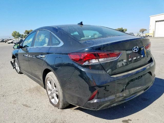 5NPE34AF1JH666862 - 2018 HYUNDAI SONATA SPO BLACK photo 3