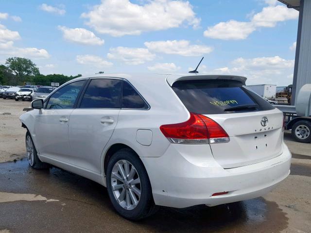 4T3ZE11A49U009282 - 2009 TOYOTA VENZA WHITE photo 3