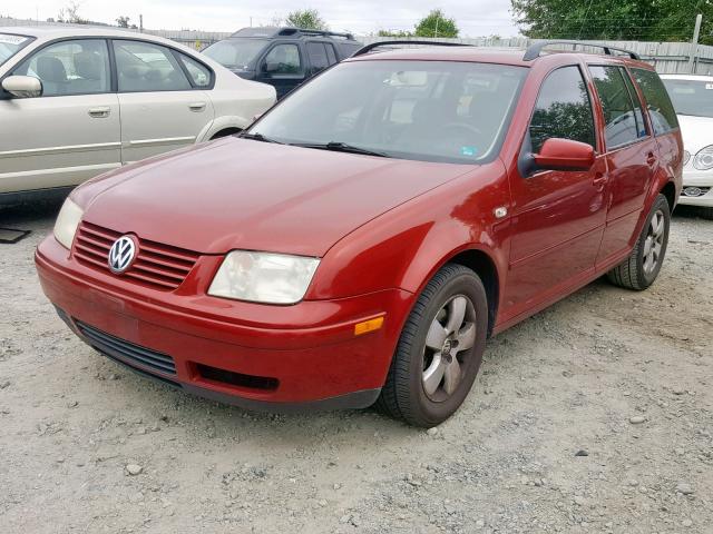 WVWSL61J84W024043 - 2004 VOLKSWAGEN JETTA GLS RED photo 2