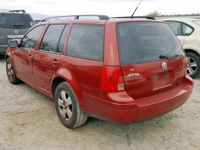 WVWSL61J84W024043 - 2004 VOLKSWAGEN JETTA GLS RED photo 3