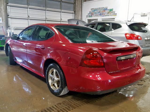 2G2WP552161196190 - 2006 PONTIAC GRAND PRIX MAROON photo 3