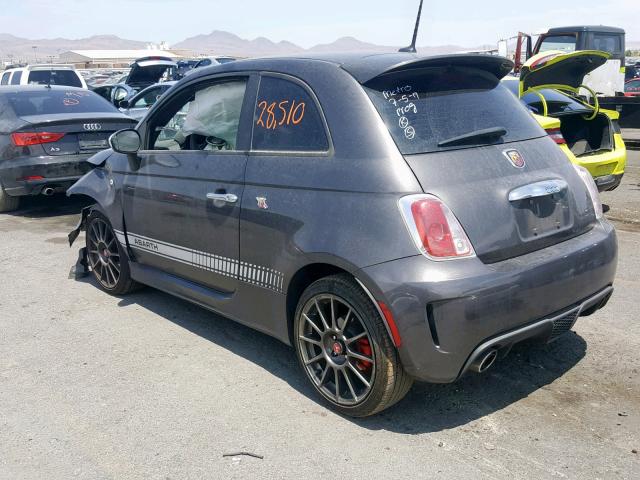 3C3CFFFHXFT643225 - 2015 FIAT 500 ABARTH SILVER photo 3