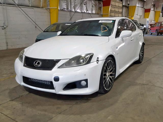 JTHBP5C24A5007082 - 2010 LEXUS IS F WHITE photo 2