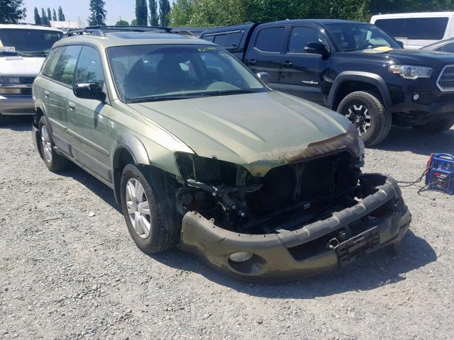 4S4BP62C056311989 - 2005 SUBARU LEGACY OUT GREEN photo 1