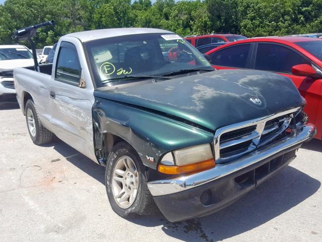 1B7FL26XX1S152049 - 2001 DODGE DAKOTA SILVER photo 1