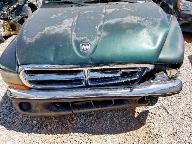 1B7FL26XX1S152049 - 2001 DODGE DAKOTA SILVER photo 7