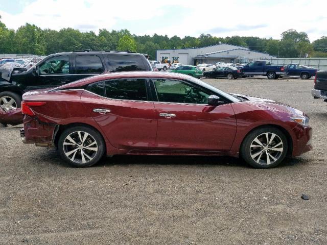 1N4AA6AP4HC433417 - 2017 NISSAN MAXIMA 3.5 MAROON photo 9