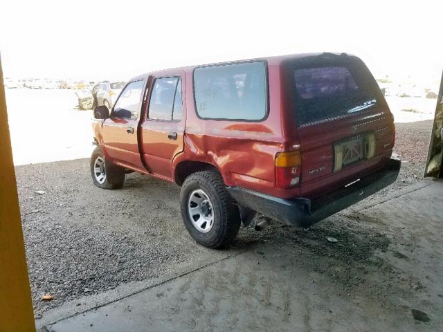 JT3VN29V6N0010383 - 1992 TOYOTA 4RUNNER VN RED photo 3