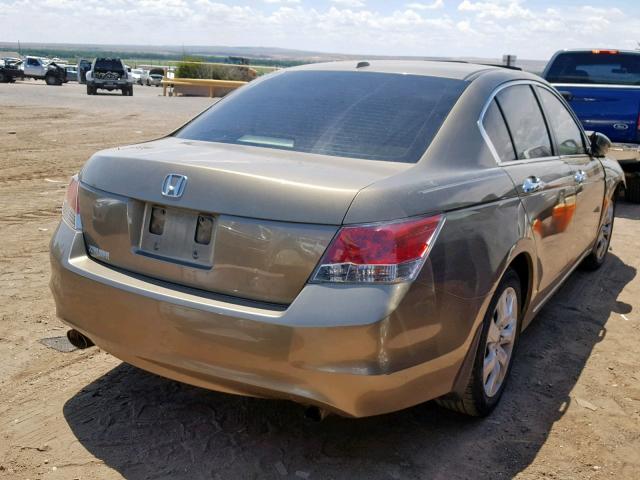 1HGCP36838A019754 - 2008 HONDA ACCORD EXL GOLD photo 4