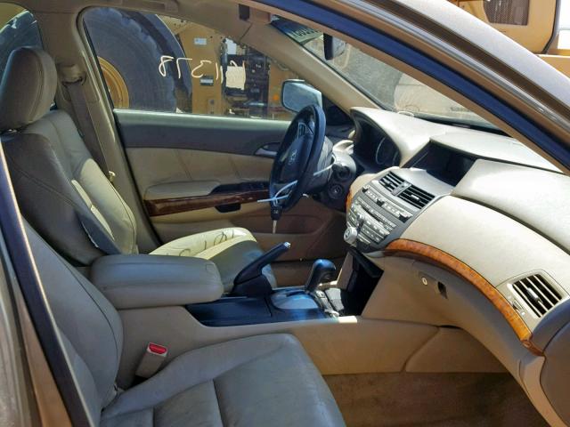 1HGCP36838A019754 - 2008 HONDA ACCORD EXL GOLD photo 5