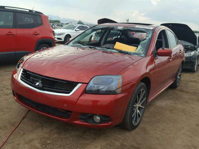 4A3AB76T69E012885 - 2009 MITSUBISHI GALANT SPO RED photo 2