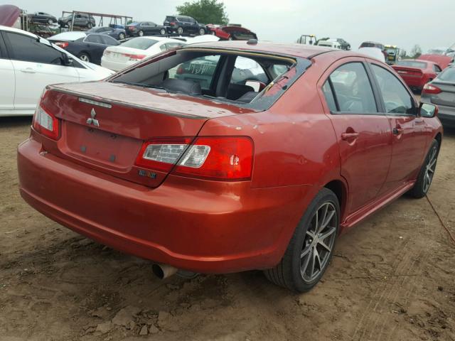 4A3AB76T69E012885 - 2009 MITSUBISHI GALANT SPO RED photo 4