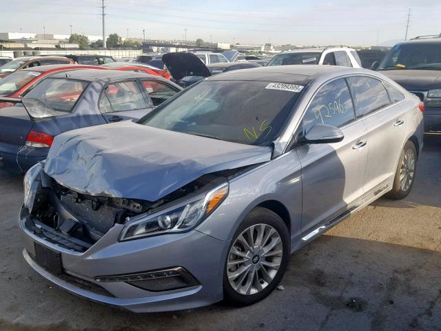 5NPE34AFXFH227781 - 2015 HYUNDAI SONATA SPO GRAY photo 2