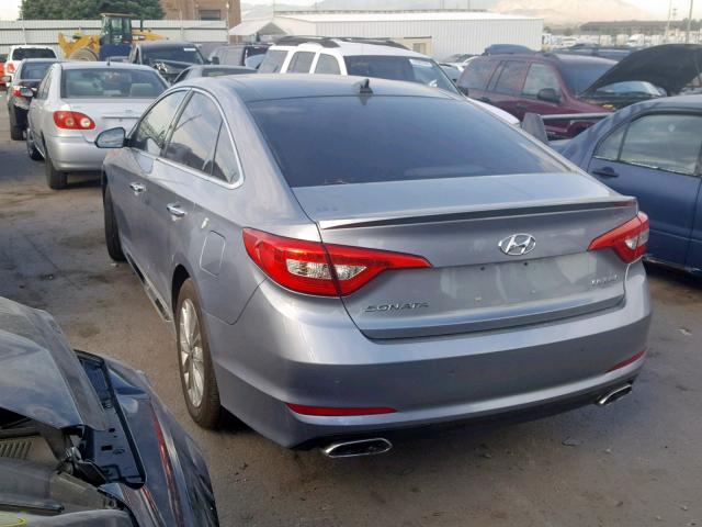 5NPE34AFXFH227781 - 2015 HYUNDAI SONATA SPO GRAY photo 3