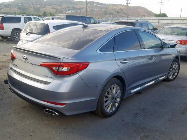 5NPE34AFXFH227781 - 2015 HYUNDAI SONATA SPO GRAY photo 4