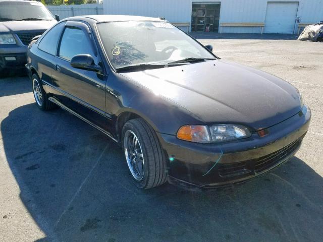 2HGEJ2221SH505672 - 1995 HONDA CIVIC DX BLACK photo 1